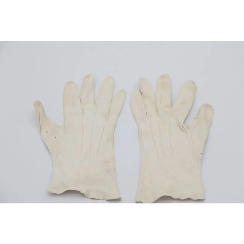 1940s–50s Vintage Kid Leather Gloves Women‎ Size 6 1/2 Ivory Cream
